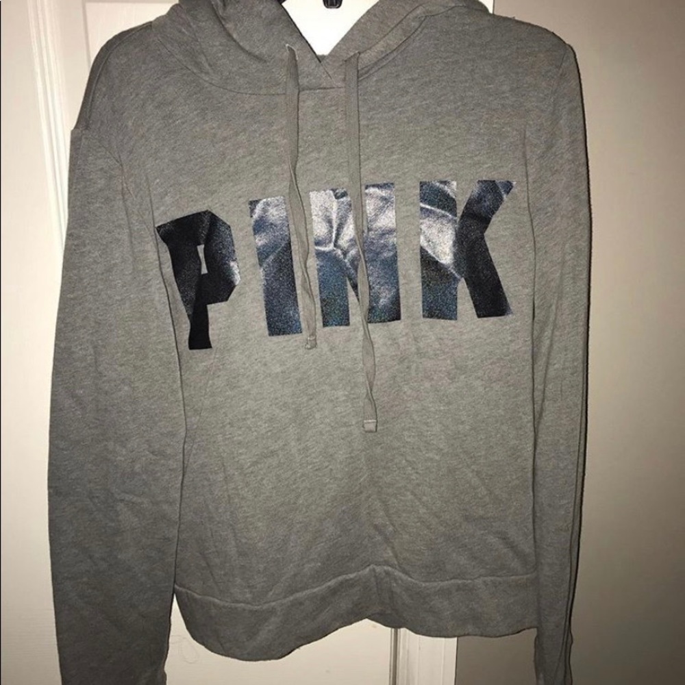 PINK cropped hoodie